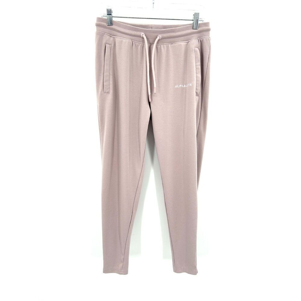 ALPHALETE Women's Rose Pink Pull On Waist Tie Athleisure Jogger Pants Size Small